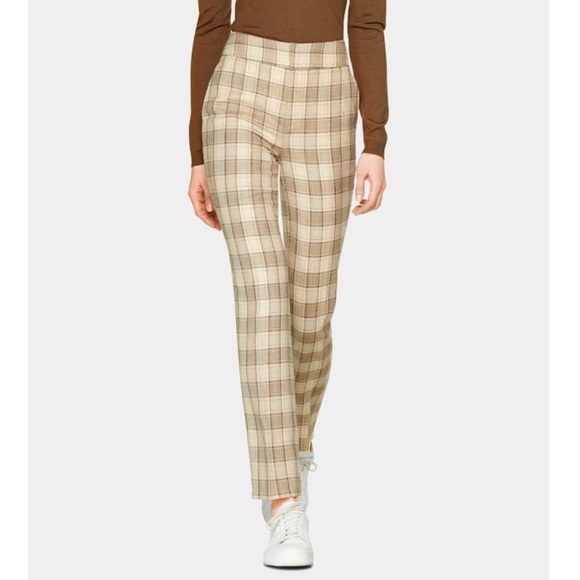 SUISTUDIO Pants - SUISTUDIO Lane Classic Check High Waist Trouser
